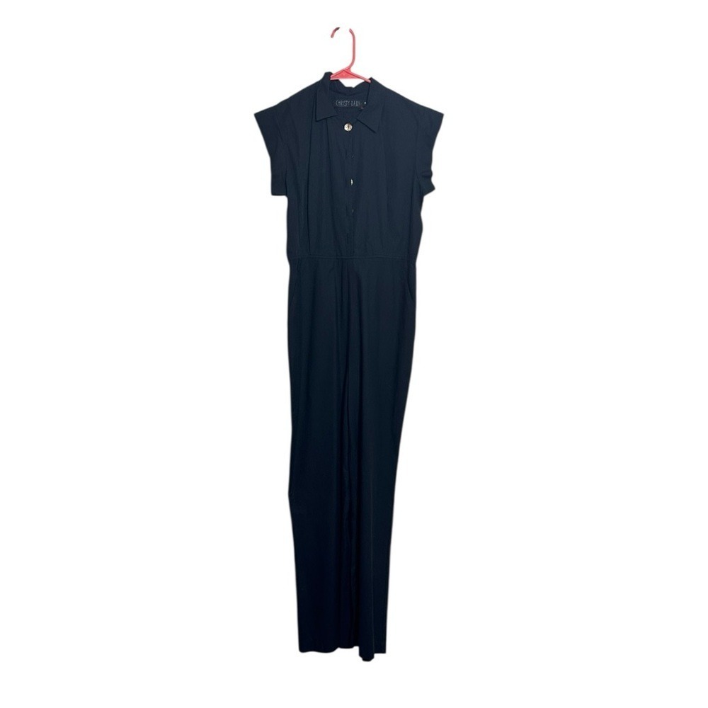 Christy Dawn The Phoebe Jumper Noir Linen Black Size Medium - Picture 3 of 7